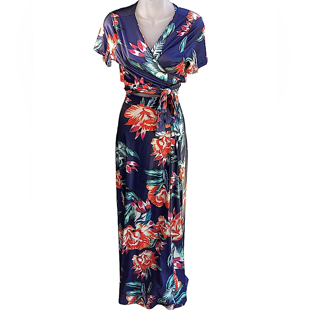 Tropical Maxi Skirt Set. B17
